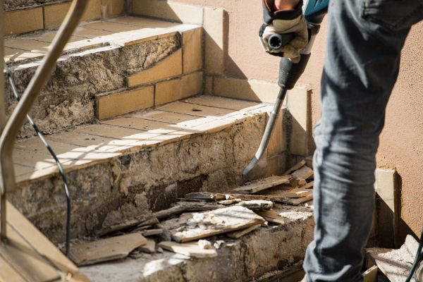Concrete Stair Demolition in Joliet